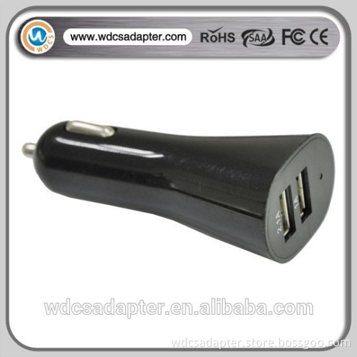 used for mobile phone car charger with output 5V 2.1A and dual USB or 1.5A